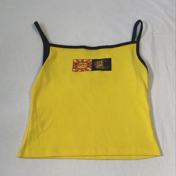 Rare vintage motorcycle square neck cropped cami - Picture 1 of 4